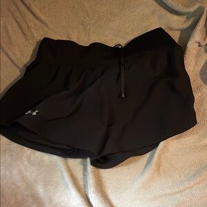 Under Armour Black Athletic Shorts Moisture-Wicking